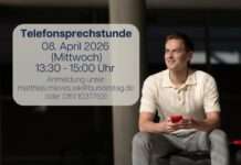 Der Bundestagsabgeordnete Matthias Mieves (SPD) bietet seine Telefonsprechstunde an