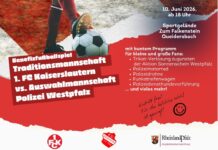 Benefizfußballspiel: 1. FCK-Traditionsmannschaft vs. Polizei-Auswahl