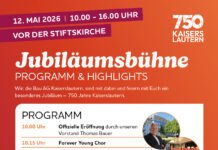 Bau AG Kaiserslautern feiert 750 Jahre Stadtjubiläum mit abwechslungsreichem Bühnenprogramm