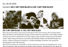 DIE 2 MIT DEM BLUES & DIE 3 MIT DEM BLUES, amWebEnd