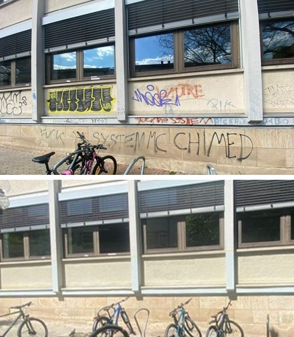 Graffitientfernung_Rittersberggymnasium_SK_Juni_2026