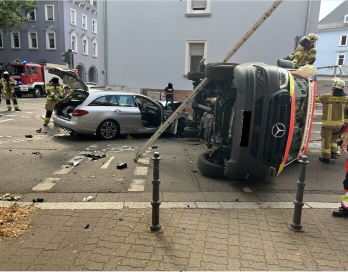 Übersichtsaufnahme der Unfallstelle