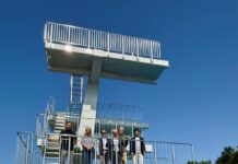 Sprungturm und Springerbecken im Warmfreibad Kaiserslautern: Erfolgreiche Sanierung zahlt sich aus