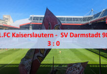 Verdienter Heimsieg: FCK gewinnt mit 3:0 gegen den SV Darmstadt