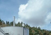 Neuer Gasspeicher der Kläranlage offiziell in Betrieb genommen